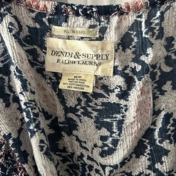 Floral Boho Women Top | Denim Supply by Ralph Lauren - Picture 3 of 4